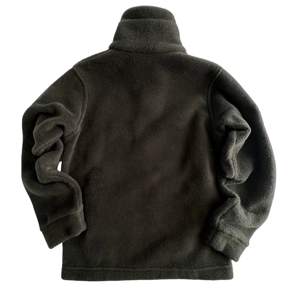 Columbia Jacket XXS 4/5 Boys Fleece  Black Blue Full Zip Soft Warm Youth